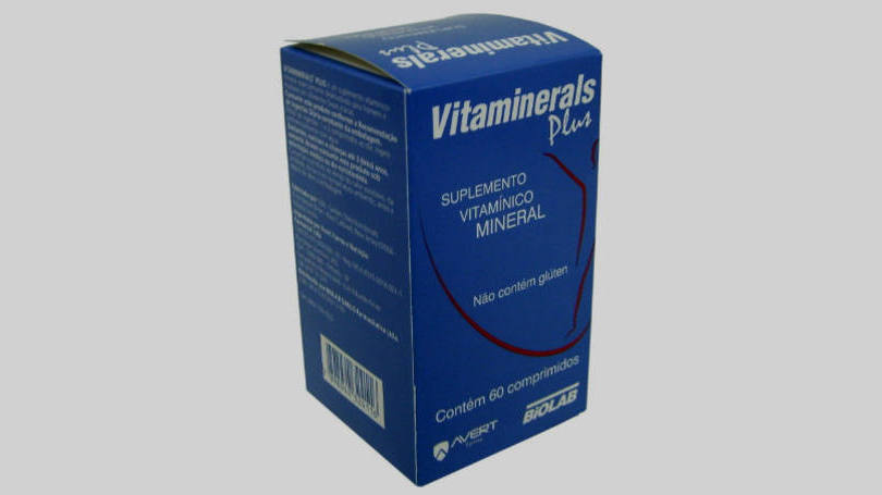 Suplemento Vitamínico e Mineral, da marca Vitamineral Plus