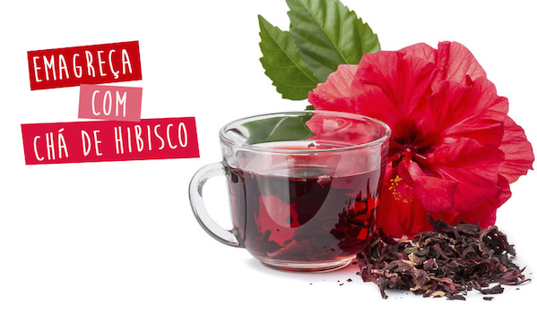 chá de hibisco emagrece